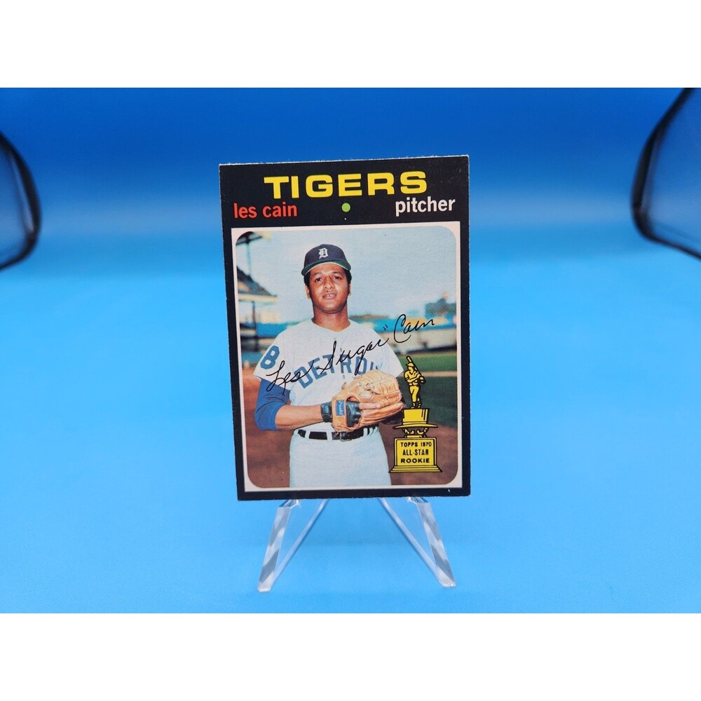 Vintage 1971 ~ Les Cain Detroit Tigers Topps #101 All Star Rookie Cup NM